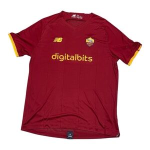 NEW BALANCE AS Roma home soccer jersey 2021/22 size XL
